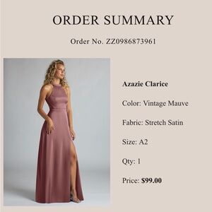 Bridesmaid Azazie Clarice Maxi Dress in Mauve